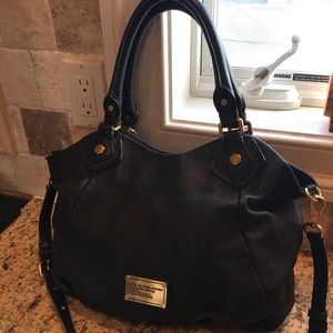 Marc Jacobs Classic Q Fran Leather Tote ( Black)